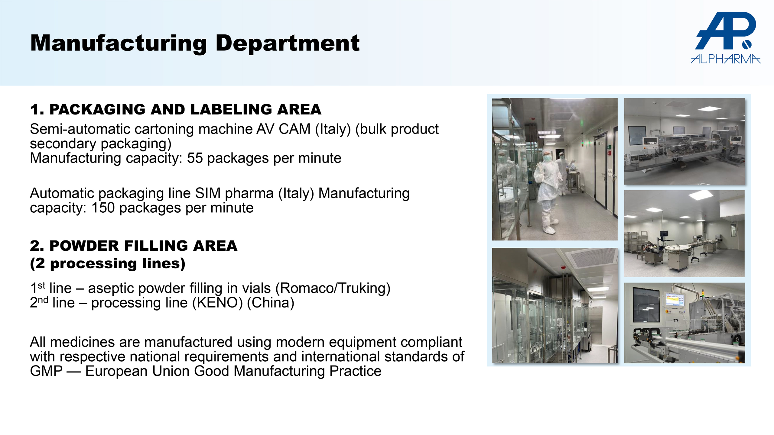 Manufacturing Department